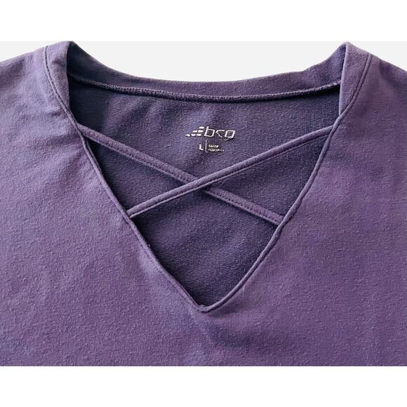 BCG LONG SLEEVE V-NECK SWEATSHIRT, WOMENS, L, HAND WARMERS, THUMBHOLES, STRETCH - Picture 2 of 12